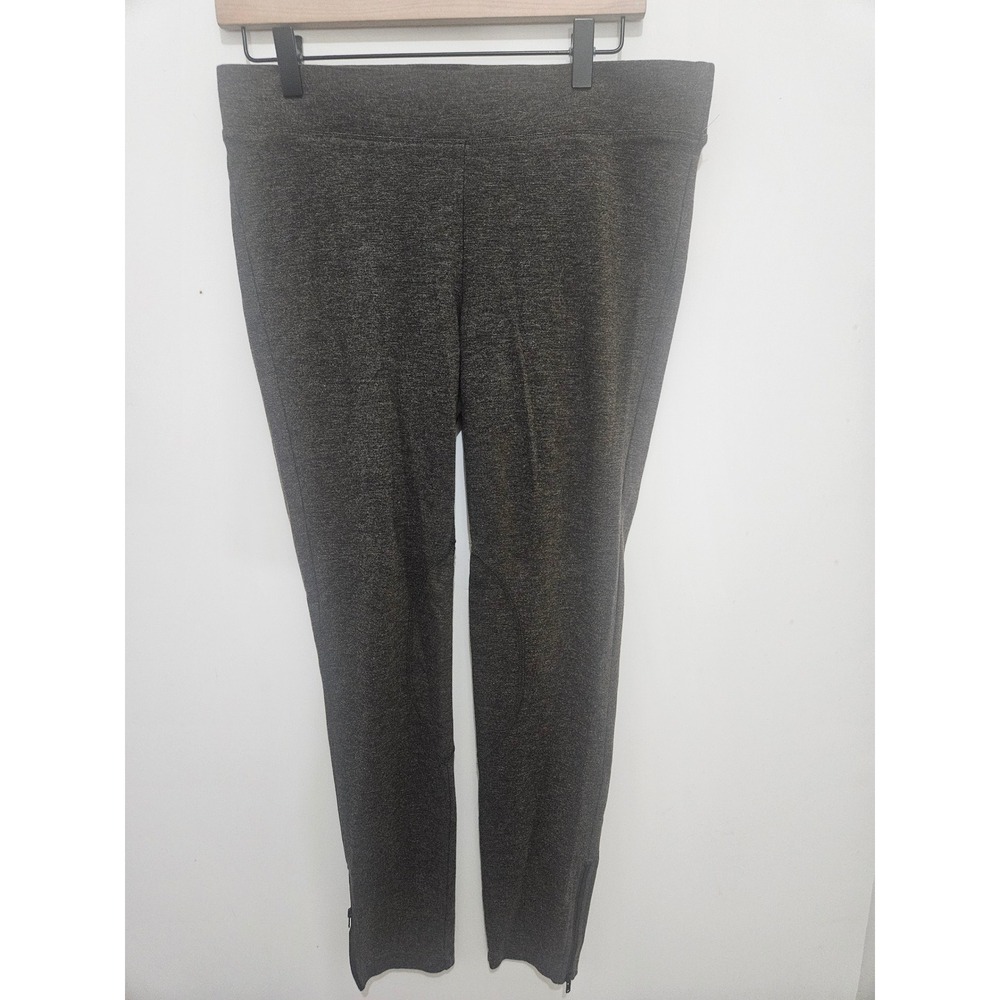 Cabi Charcoal Gray Equestrian Ankle Zip Ponte Leggings Style 999 womens Size M